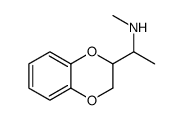 2-(1-Methylaminoethyl)-1,4-benzodioxane结构式