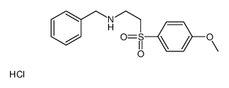 benzyl-[2-(4-methoxyphenyl)sulfonylethyl]azanium,chloride结构式