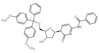 5'-O-Dimethoxytrityl-N-benzoyl-desoxycytidine Structure