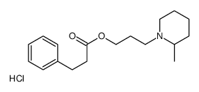 3-(2-methylpiperidin-1-yl)propyl 3-phenylpropanoate,hydrochloride Structure