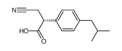 (R)-3-cyano-2-(4-isobutylphenyl)propionic acid Structure