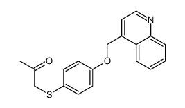 1-[4-(quinolin-4-ylmethoxy)phenyl]sulfanylpropan-2-one Structure