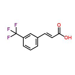 (2E)-3-[3-(Trifluoromethyl)phenyl]acrylic acid Structure