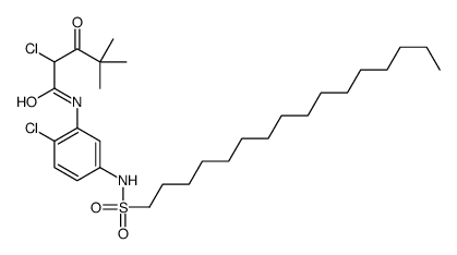 2-chloro-N-[2-chloro-5-[(hexadecylsulphonyl)amino]phenyl]-4,4-dimethyl-3-oxovaleramide Structure