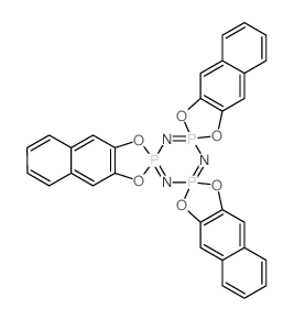 2,2,4,4,6,6-tris(2,3-naphthylenedioxy)cyclotriphosphazene结构式