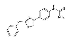 [4-(2-benzyl-thiazol-4-yl)-phenyl]-thiourea结构式