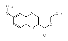 ethyl 6-methoxy-3,4-dihydro-2h-1,4-benzoxazine-2-carboxylate structure