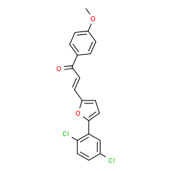 (E)-3-(5-(2,5-dichlorophenyl)furan-2-yl)-1-(4-methoxyphenyl)prop-2-en-1-one Structure