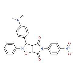 3-(4-(dimethylamino)phenyl)-5-(4-nitrophenyl)-2-phenyltetrahydro-4H-pyrrolo[3,4-d]isoxazole-4,6(5H)-dione Structure