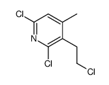 2,6-dichloro-3-(2-chloroethyl)-4-methylpyridine结构式
