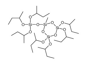 Silicic acid tris(1-methylpropyl)2-methyl-4,4,6,6-tetrakis(1-methylpropoxy)cyclohexanetrisiloxane-2-yl ester结构式