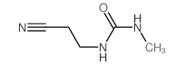 Urea,N-(2-cyanoethyl)-N'-methyl- Structure