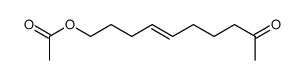 1-Acetoxy-(E)4-decen-9-on结构式