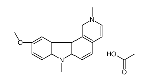 10-methoxy-2,7-dimethyl-1,6a,7,7a,11a,11b-hexahydropyrido[4,3-c]carbazol-7-ium,acetate Structure