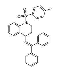 4-(2,2-diphenylvinylidene)-1-(p-toluenesulfonyl)-1,2,3,4-tetrahydroquinoline结构式