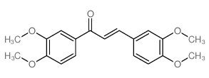 (E)-1,3-bis(3,4-dimethoxyphenyl)prop-2-en-1-one结构式