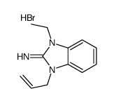 1-ethyl-3-prop-2-enylbenzimidazol-3-ium-2-amine,bromide结构式