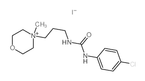 Morpholinium, 4-[3-[3-(p-chlorophenyl)-1-ureido]propyl]-4-methyl-, iodide picture