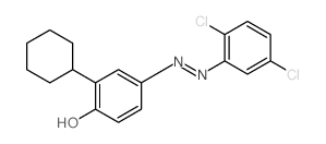 2-cyclohexyl-4-[(2,5-dichlorophenyl)hydrazinylidene]cyclohexa-2,5-dien-1-one structure