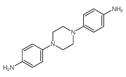 4,4'-(Piperazine-1,4-diyl)dianiline structure