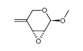 methyl 2,3-anhydro-4-C-methylene-β-D-erythro-pentopyranoside结构式