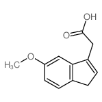 2-(6-methoxy-3H-inden-1-yl)acetic acid结构式