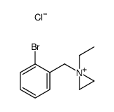 1-[(2-bromophenyl)methyl]-1-ethylaziridin-1-ium,chloride结构式