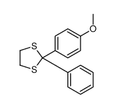 2-(4-methoxyphenyl)-2-phenyl-1,3-dithiolane结构式