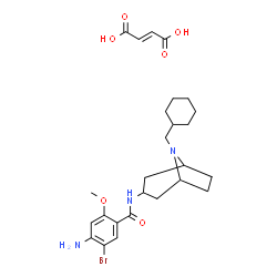 4-amino-5-bromo-N-[8-(cyclohexylmethyl)-8-azabicyclo[3.2.1]oct-3-yl]-2-methoxy-benzamide, but-2-enedioic acid picture