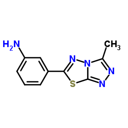 3-(3-METHYL-[1,2,4]TRIAZOLO[3,4-B][1,3,4]THIADIAZOL-6-YL)-PHENYLAMINE Structure