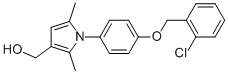 1-[4-[(2-chlorophenyl)methoxy]phenyl]-2,5-dimethyl-1h-pyrrole-3-methanol picture