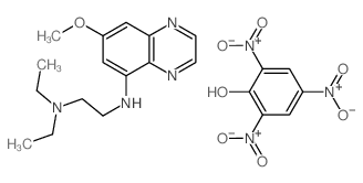 N',N'-diethyl-N-(7-methoxyquinoxalin-5-yl)ethane-1,2-diamine,2,4,6-trinitrophenol结构式