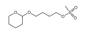 1-(methanesulfonoxy)-4-[(tetrahydropyran-2-yl)oxy]butane Structure