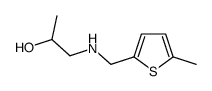 1-[(5-METHYL-THIOPHEN-2-YLMETHYL)-AMINO]-PROPAN-2-OL structure