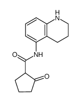 5-(2-oxocyclopentacarboxamido)-1,2,3,4-tetrahydroquinoline Structure