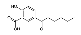 5-n-hexanoylsalicylic acid Structure