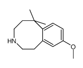 3-Benzazocine,1,2,3,4,5,6-hexahydro-9-methoxy-6,6-dimethyl-(9CI) Structure