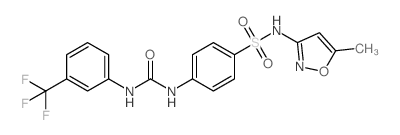 N-(5-甲基异噁唑-3-基)-4-(3-(3-(三氟甲基)苯基)脲啶)苯磺酰胺图片