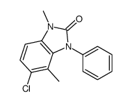 5-chloro-1,4-dimethyl-3-phenylbenzimidazol-2-one结构式