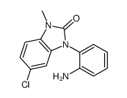 3-(2-aminophenyl)-5-chloro-1-methylbenzimidazol-2-one结构式
