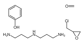 N'-(3-aminopropyl)propane-1,3-diamine,2-(chloromethyl)oxirane,formaldehyde,phenol结构式