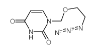 2-[(2,4-dioxopyrimidin-1-yl)methoxy]ethylimino-imino-azanium结构式