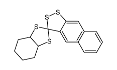 3a,4,5,6,7,7a-hexahydrospiro[benzo[d][1,3]dithiole-2,3'-naphtho[2,3-c][1,2]dithiole]结构式