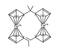 2,2-Bis-(ethylferrocenyl)-propane structure