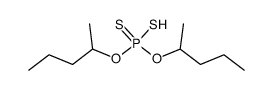 dithiophosphoric acid O,O'-bis-(1-methyl-butyl) ester结构式