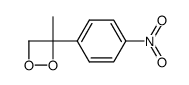 3-methyl-3-(p-nitrophenyl)-1,2-dioxetane结构式