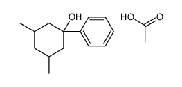 acetic acid,3,5-dimethyl-1-phenylcyclohexan-1-ol Structure
