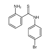 2-amino-N-(4-bromophenyl)benzenecarbothioamide结构式