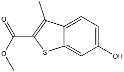 6-Hydroxy-3-methyl-benzo[b]thiophene-2-carboxylic acid methyl ester Structure