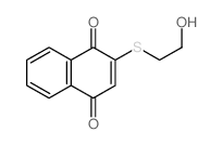 2-(2-hydroxyethylsulfanyl)naphthalene-1,4-dione Structure